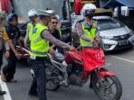 Kepolisian Tilang Ratusan Motor Berknalpot Bolong Dari Simpatisan Parpol