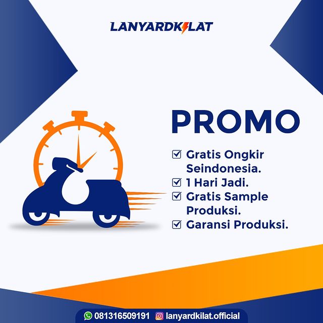 Lanyardkilat.co.id Luncurkan layanan terbaru, Cetak Tali Lanyard 1 Hari Jadi