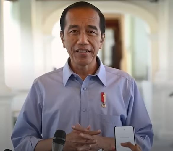 Presiden Joko Widodo memberikan keterangan kepada media(youtube@tribunnews)