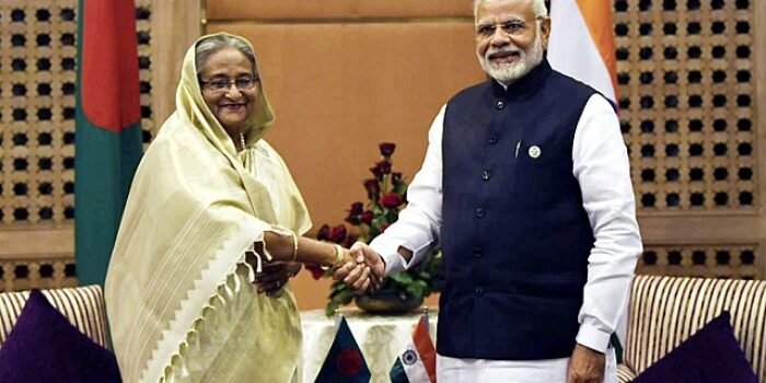 Sheikh Hasina bersama PM India Narendra Modi(wikipedia)