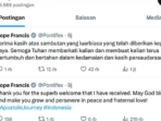 Paus Fransiskus Berkunjung ke Indonesia.