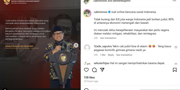 judi online bencana sosial